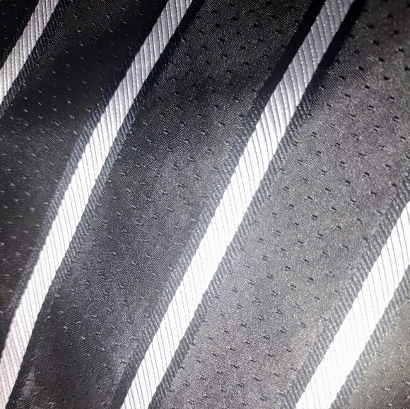 LEONARDI ITALY Pinstripe Button Down Medium Mens Metallic Silky Up‎ Dress shirt - Picture 7 of 7